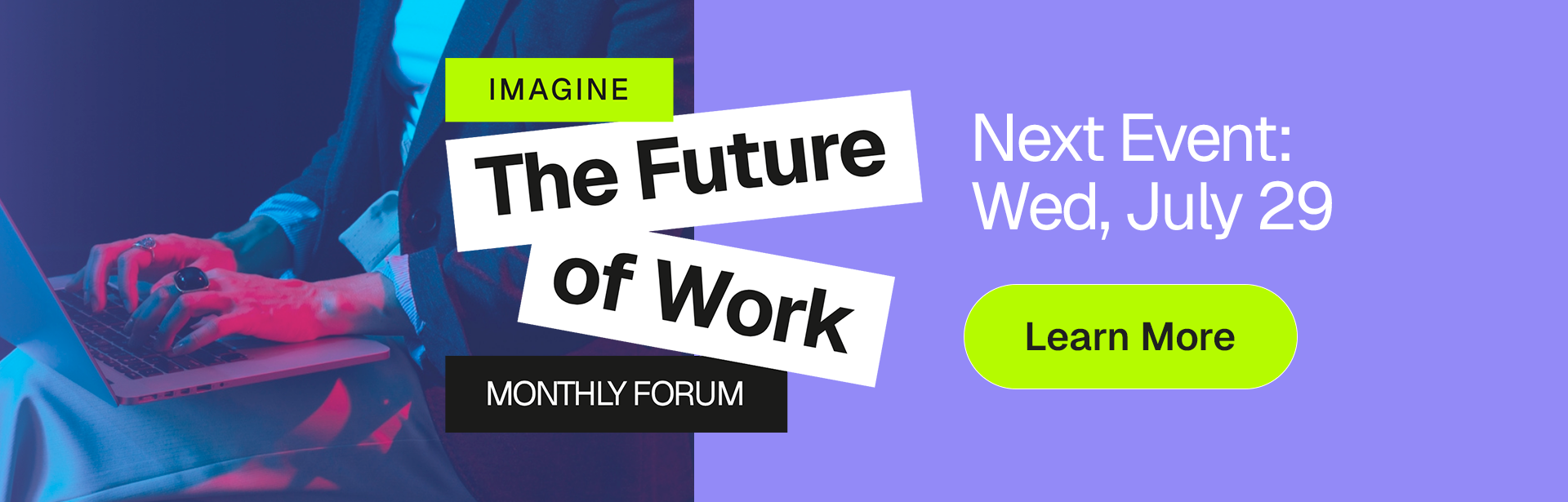 The Future of Work event banner
