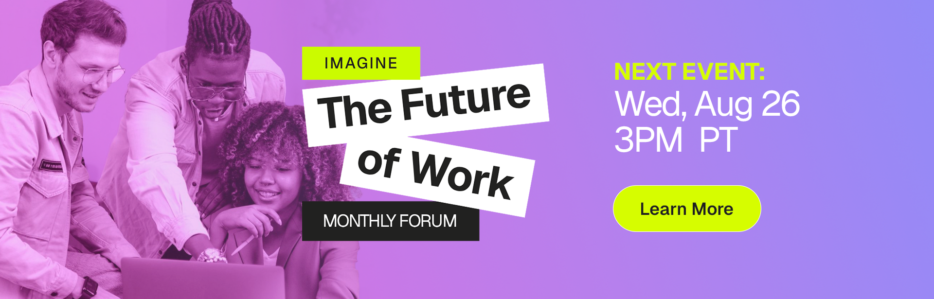 The Future of Work event banner
